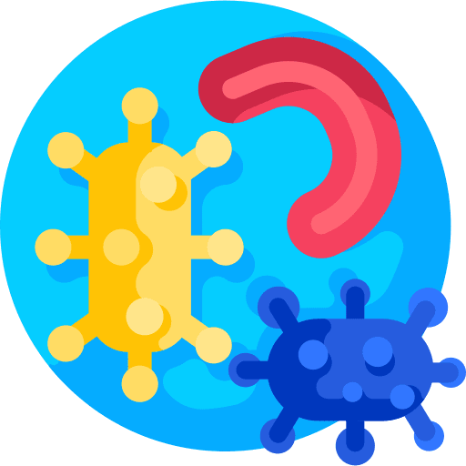 Bacteria medical bacteria bacterium icon