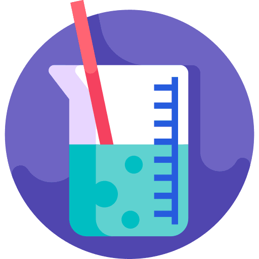 Beaker volumetric container education icon