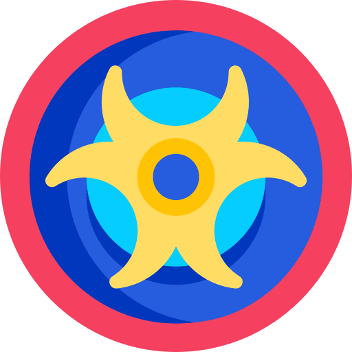 Hazard industry biohazard sign toxic icon
