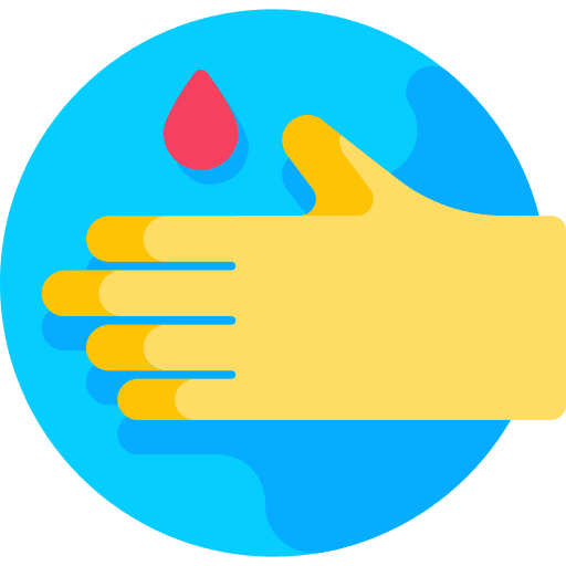 Rubber gloves security healthcare and medical rubber gloves icon