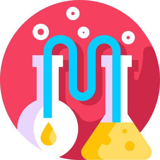 Flask chemistry lab education icon