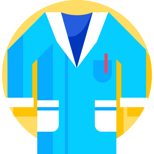 Lab coat lab clothing equipment icon