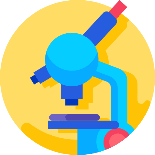 Microscope education microscope healthcare and medical icon