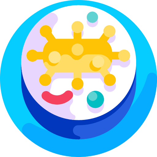 Petri dish education biology bacteria icon