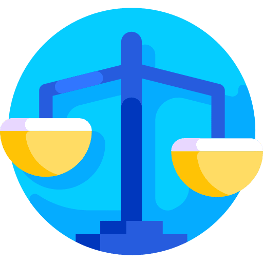 Scale comparison balance scale lab icon