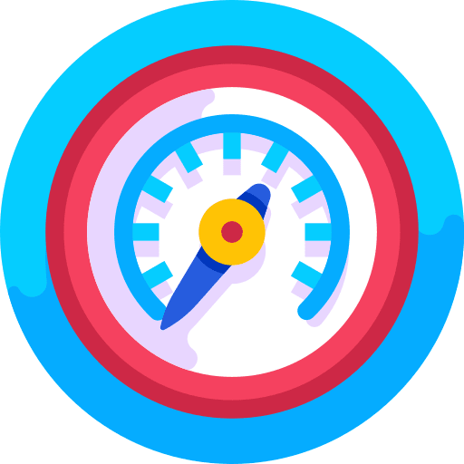 Speedometer speedometer measure time and date icon