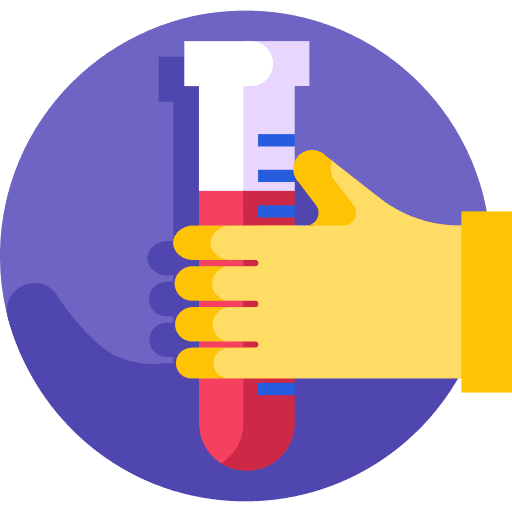 Test tube chemistry research flask icon