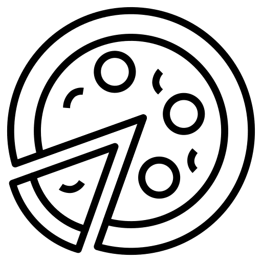 Pizza pizza fast food italian icon