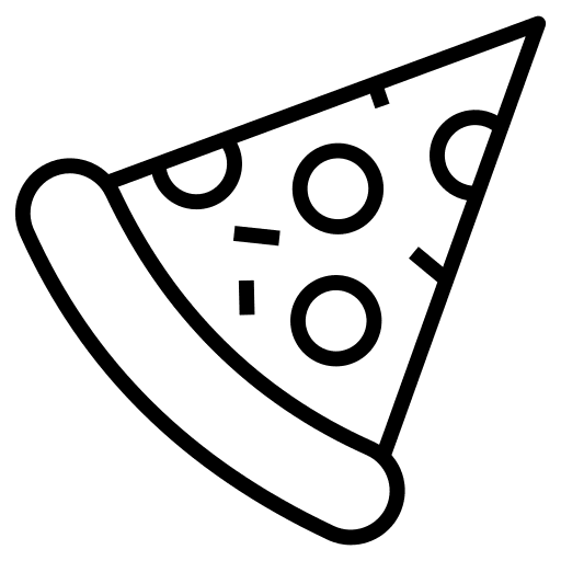 Pizza slice pizza slice piece food and restaurant icon