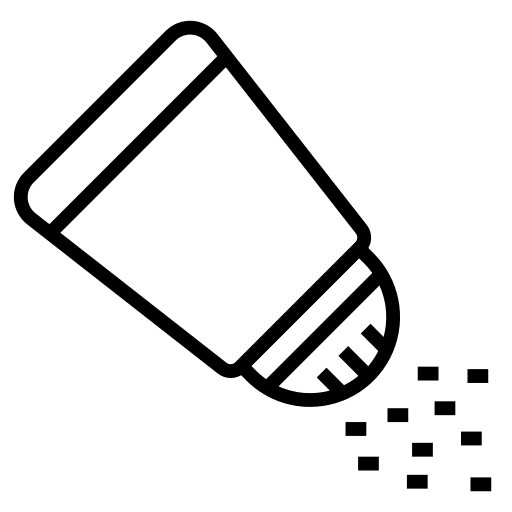 Salt shaker food and restaurant cooking salt shaker icon