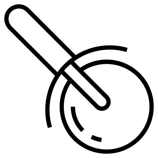 Pizza cutter cutter kitchenware cut icon