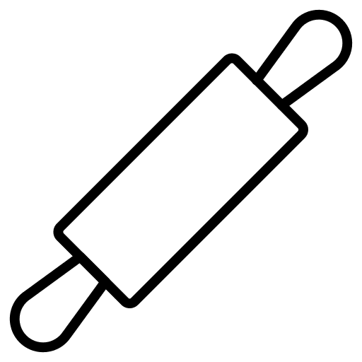 Rolling pin rolling pin kitchenware utensils icon