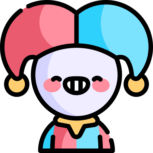 Joker medieval people buffoon icon