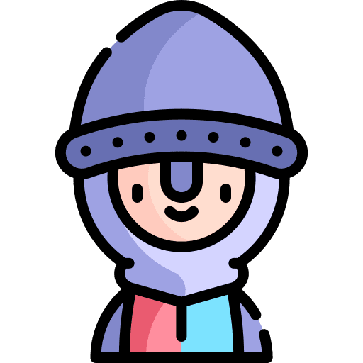 Knight avatar man at arms soldier icon