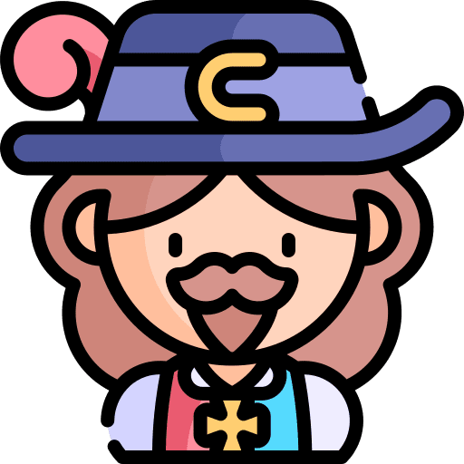 Musketeer france man hat icon