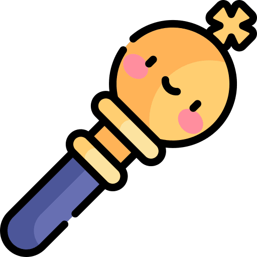 Scepter ancient wand royalty icon