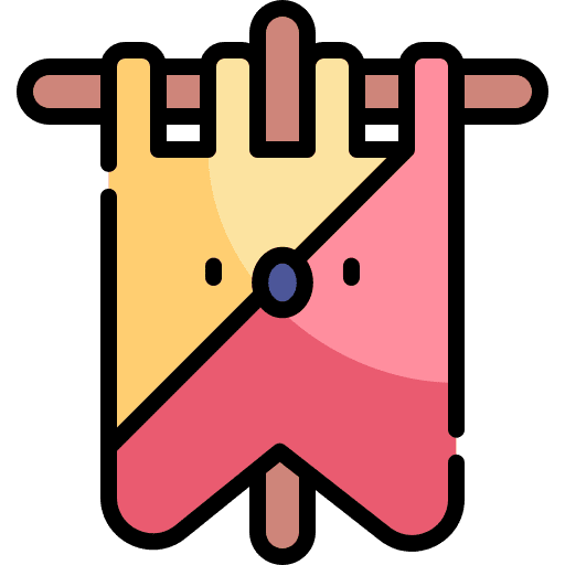 Emblem royalty flag standard icon