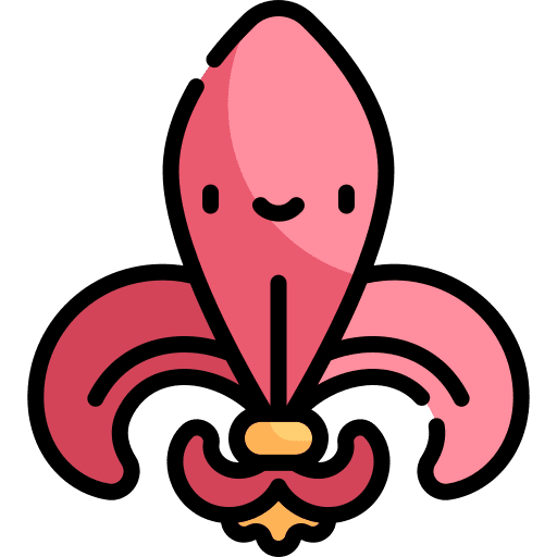 Lis flower shapes and symbols lis flower royalty icon
