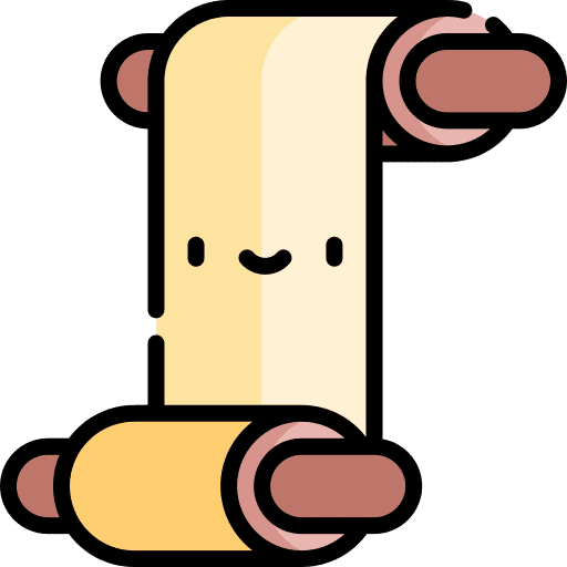 Papyrus old scroll parchment papyrus icon