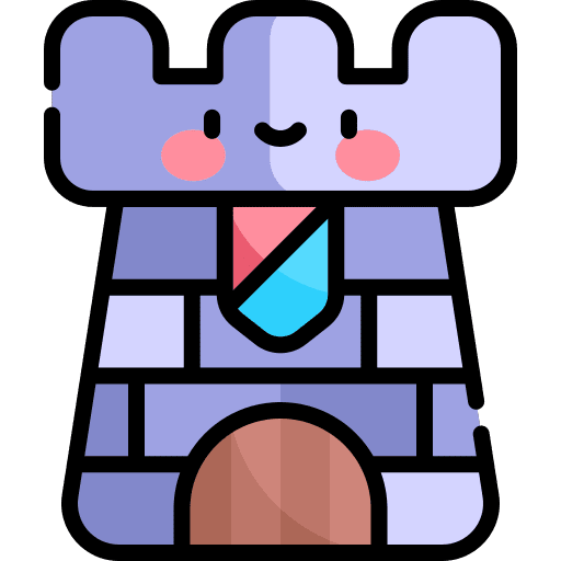 Tower medieval fortress architecture and city icon