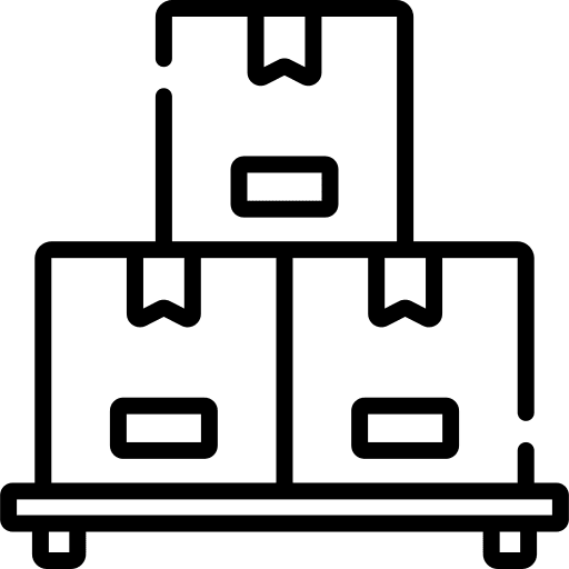 Product box delivery service quantity icon