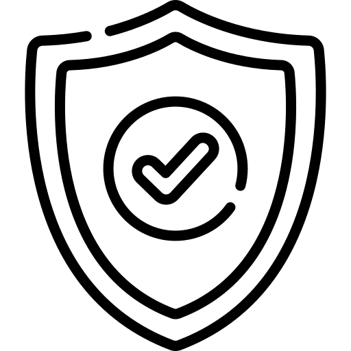 Protection safe lock shield icon