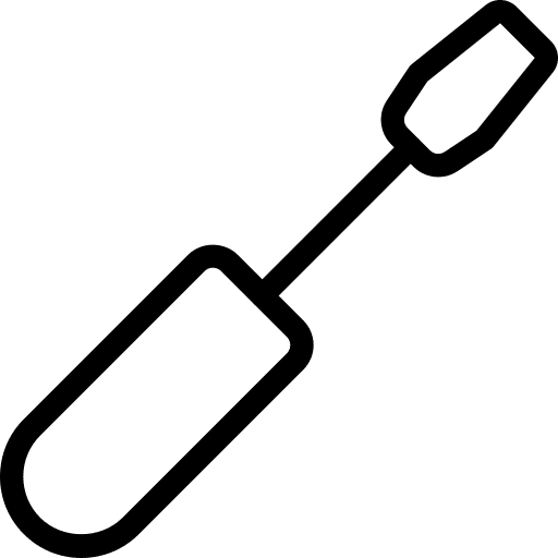 Screwdriver construction and tools technical support screwdriver icon