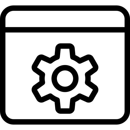 Web browser layout website seo and web icon