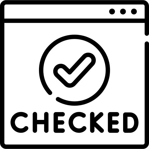 Checking verified browser checking icon
