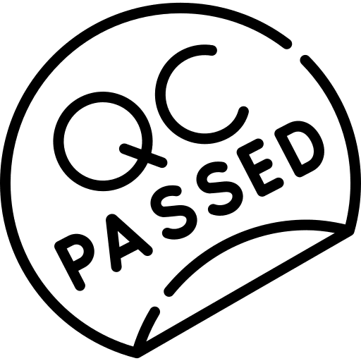 Quality control guarantee quality control shipping and delivery icon