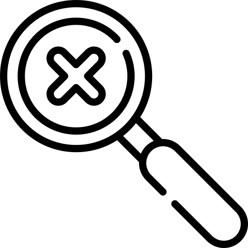 Bad magnifier bad bad quality icon