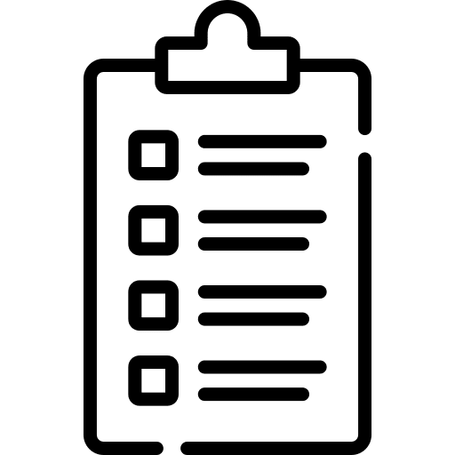 Checklist document list files and folders icon