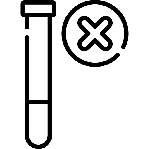 Sample experiment quality control bad icon