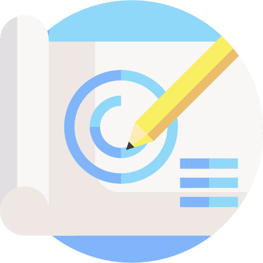 Blueprint blueprint pencil draw icon