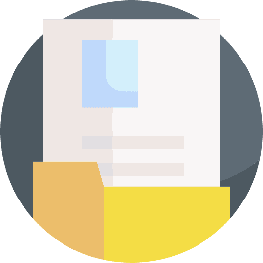 Document storage data document icon
