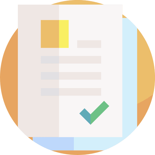 File check mark tick files and folders icon