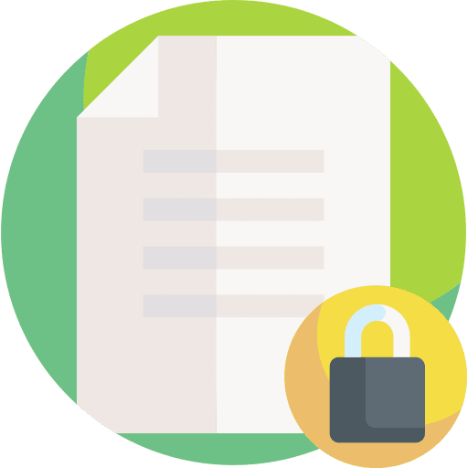 File secure security files and folders icon