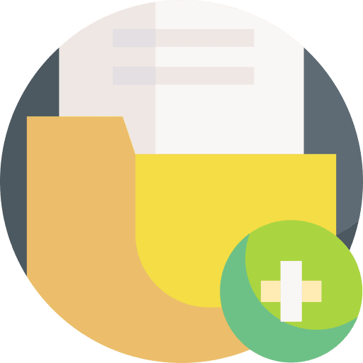 Add file add file folder files and folders icon