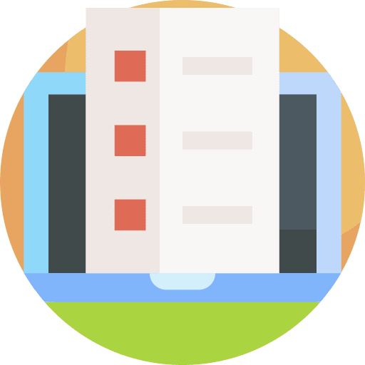 Checklist screen document online icon