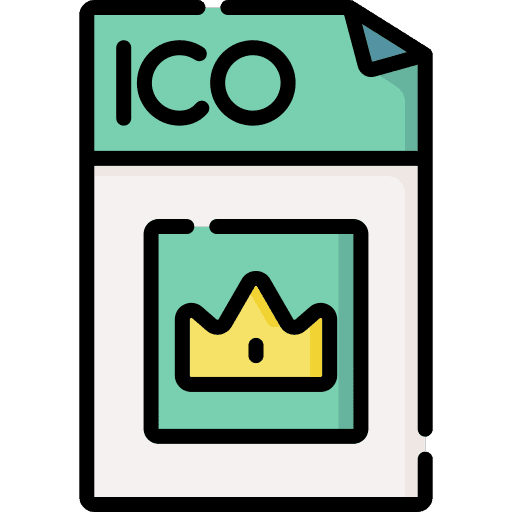 Ico document archive format icon