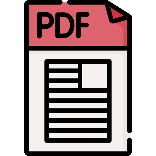 Pdf files and folders archive file icon