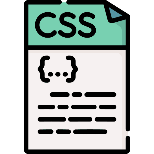Css archive format files and folders icon