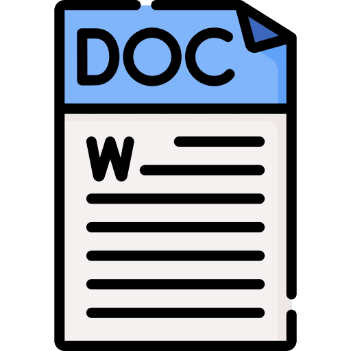 Doc file document files and folders icon