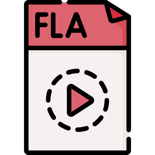 Fla document format fla icon