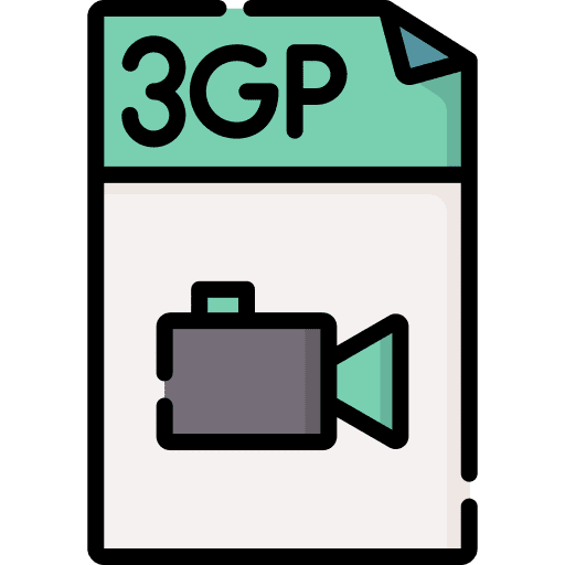 3gp files and folders format archive icon
