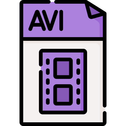 Avi extension format file icon