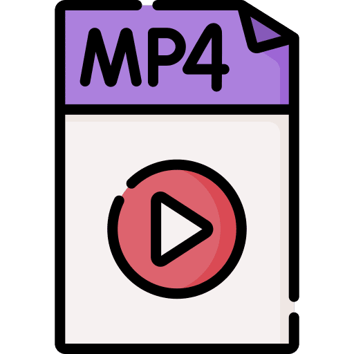 Mp4 music format archive icon
