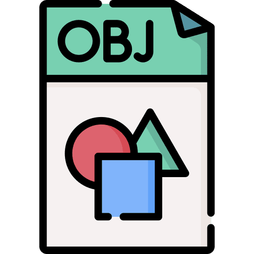 Obj obj extension document icon