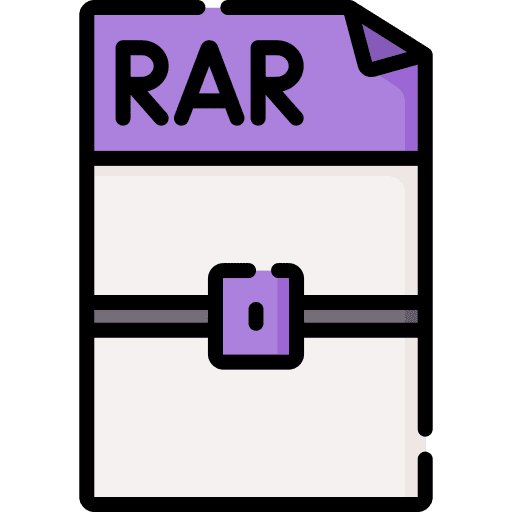 Rar format file rar icon