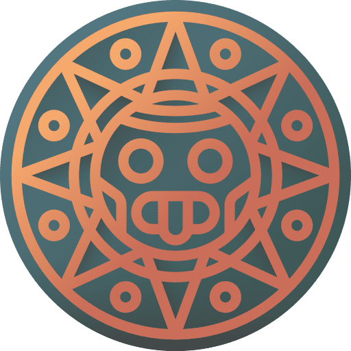 Aztec mexican mayan folklore icon